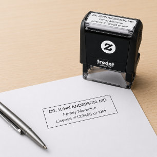 Doctor Clinic Healthcare Provider Self-inking Stamp