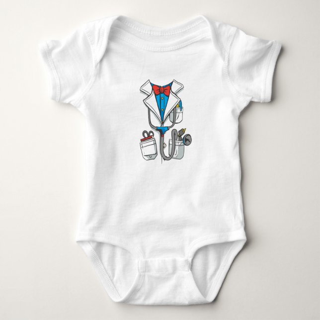 Doctor Coat Baby Bodysuit (Front)