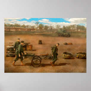 Doctor - Demonstrating a wheel litter Poster