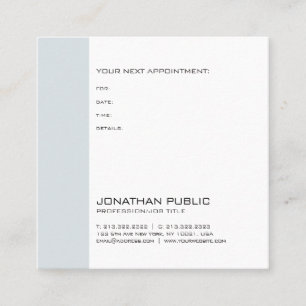 Doctor Dentist Therapist Chic Appointment Reminder