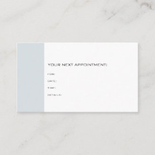 Doctor Dentist Therapist Chic Appointment Reminder Card