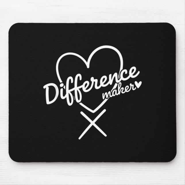 Doctor Difference Maker Heart, Proud Physician Hea Mouse Pad (Front)
