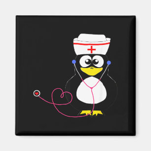 Doctor Doctor Penguin Funny Nurse Water Bird Magnet