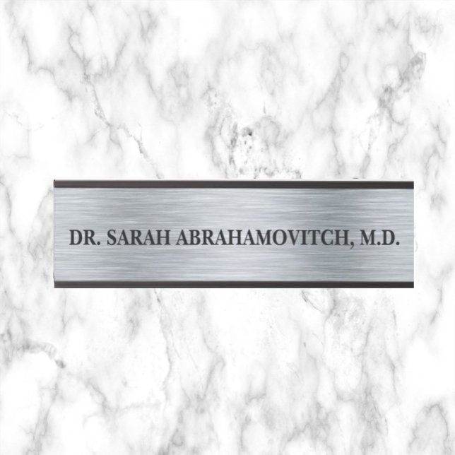 Doctor Doctor's Door Office Sign Signs Silver Look (Creator Uploaded)