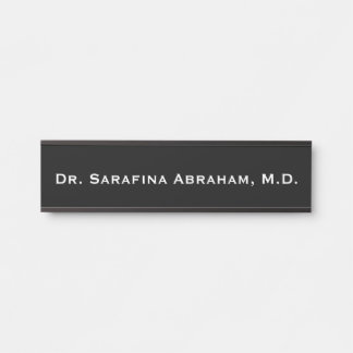 Doctor Doctor's Office Door Sign Name Plate Black