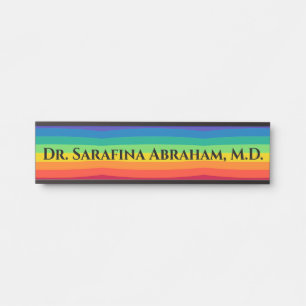 Doctor Doctor's Office Door Sign Rainbow