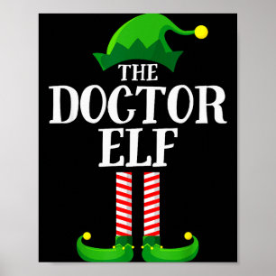Doctor Elf Matching Family Group Christmas Party P Poster