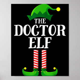 Doctor Elf Matching Family Group Christmas Party P Poster