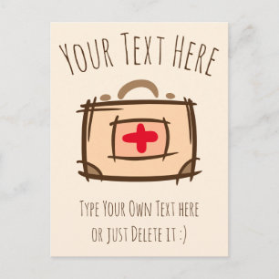 Doctor, emergency, nurse, paramedic gift Template Postcard