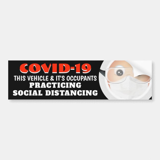 Doctor Emoji | Corona Virus Bumper Sticker (Front)