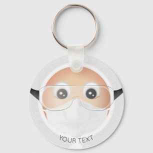 Doctor Emoji Key Ring
