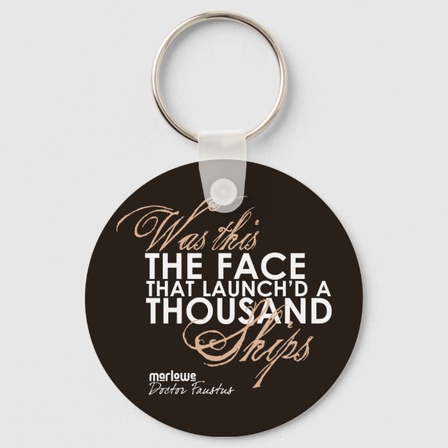 Doctor Faustus Quote Key Ring (Front)