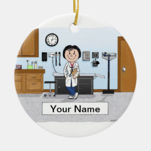 Doctor - Female Ceramic Tree Decoration