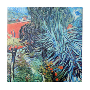 Doctor Gachet's Garden, Auvers by Vincent van Gogh Ceramic Tile