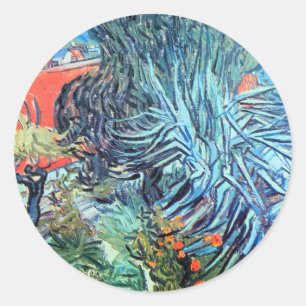 Doctor Gachet's Garden, Auvers by Vincent van Gogh Classic Round Sticker
