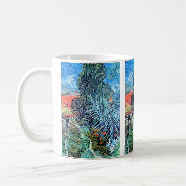 Doctor Gachet's Garden, Auvers by Vincent van Gogh Coffee Mug (Left)