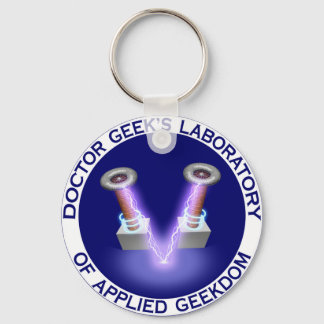 Doctor Geek's Laboratory Logo Key Ring