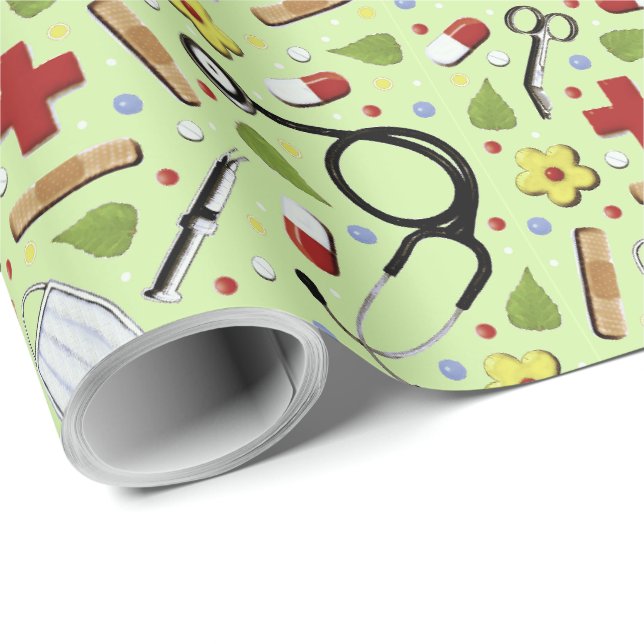Doctor Gift Wrapping Paper (Roll Corner)