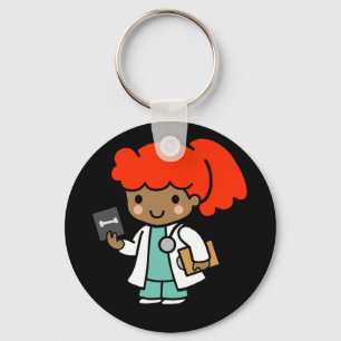 Doctor Girl with Xray Key Ring