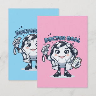 Doctor Goal Soccer Thank You Card