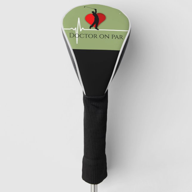Doctor golfing ekg golf head cover (Front)