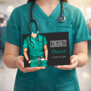 Doctor Graduation Greeting Card Congrats