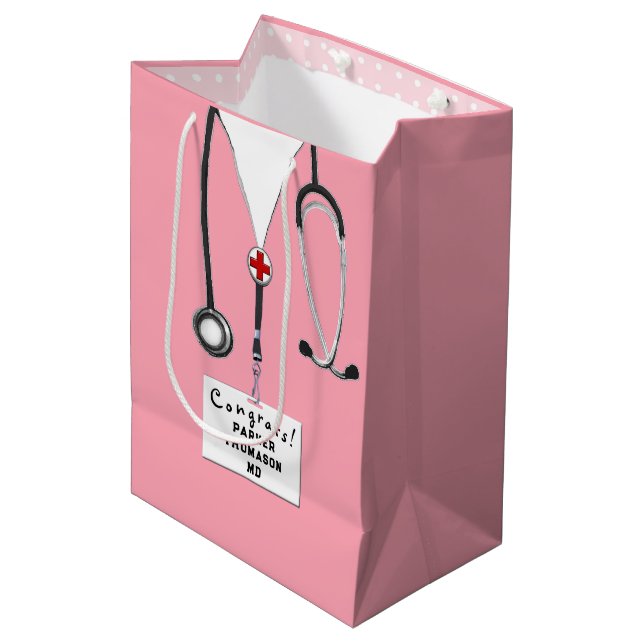 Doctor Graduation Medium Gift Bag (Front Angled)