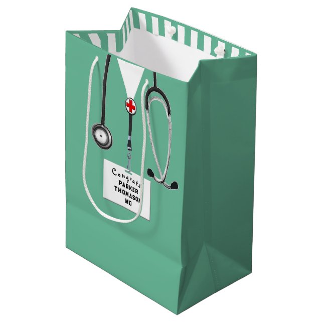 Doctor Graduation Medium Gift Bag (Front Angled)