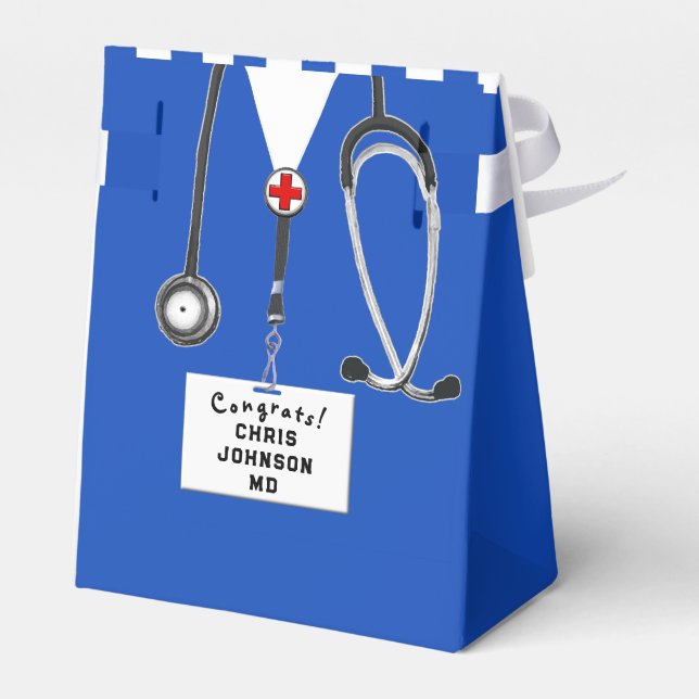 Doctor Graduation Party Favour Box (Back Side)