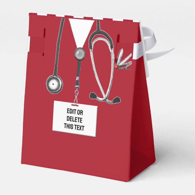 Doctor Graduation Party Favour Box (Back Side)
