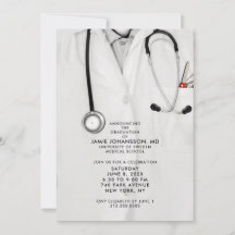 Doctor Graduation Party Invitations