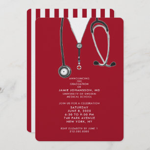 Doctor Graduation Party Invitations