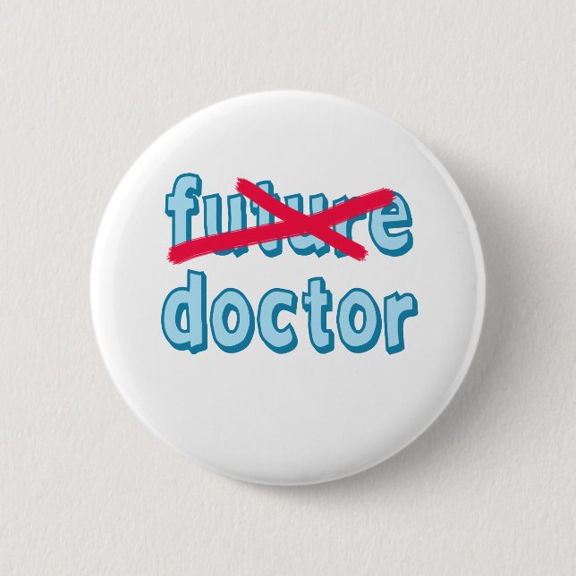 Doctor Graduation Products 6 Cm Round Badge (Front)