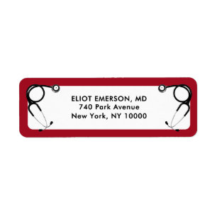 Doctor Graduation Return Address Label