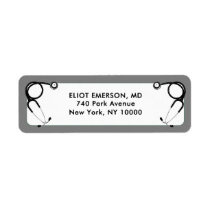 Doctor Graduation Return Address Label