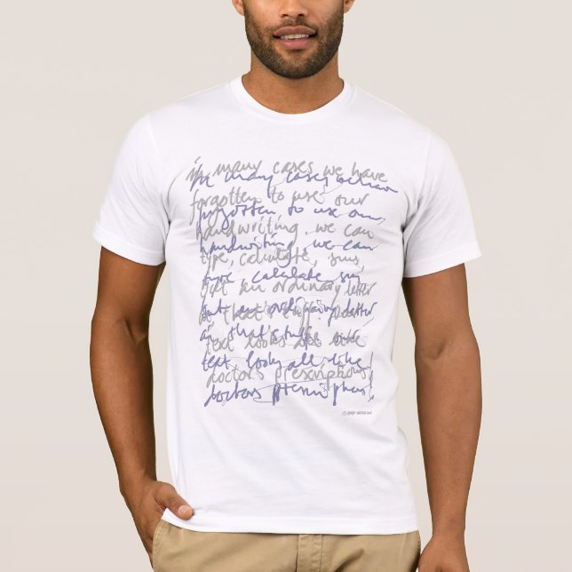 Doctor Handwriting T-Shirt (Front)