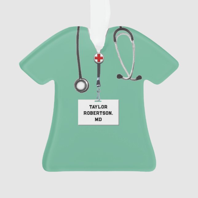 Doctor Holiday Gift Ornament (Front)