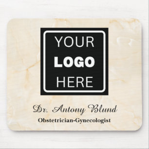 Doctor Hospital Clinic Logo Marfil Marble Mouse Pa Pad