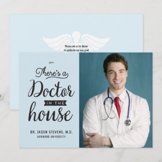 Doctor in House Medical Graduation Invitation