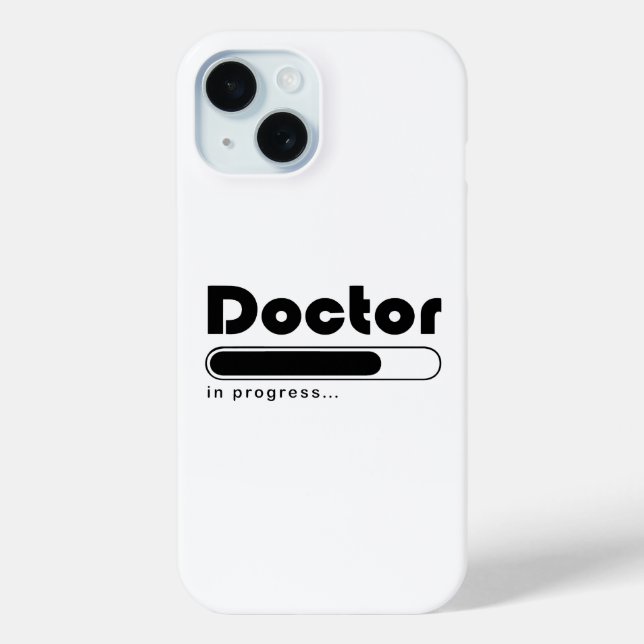 Doctor In Progress Funny Med School Loading Bar Case-Mate iPhone Case (Back)