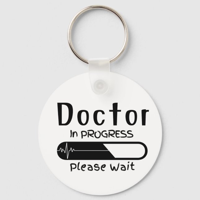 Doctor in Progress Please Wait Key Ring (Front)
