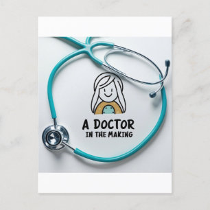 Doctor in the making postcard