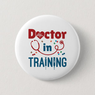 Doctor In Training Future Doctor 6 Cm Round Badge