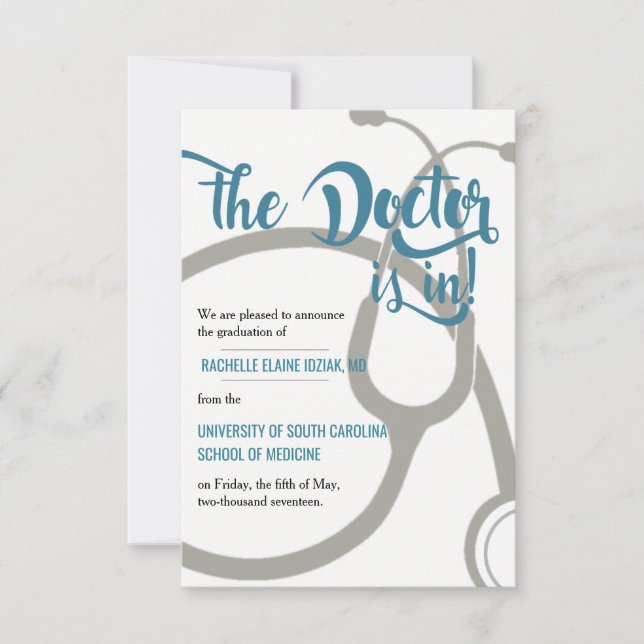 Doctor is In Announcement (Front)
