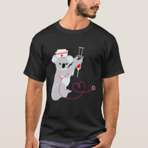 Doctor Koala Eucalyptus Bear Funny Nurse Australia T-Shirt