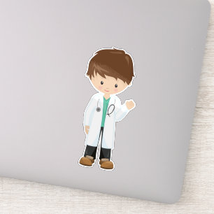 Doctor, Lab Coat, Medicine, Cute Boy, Brown Hair