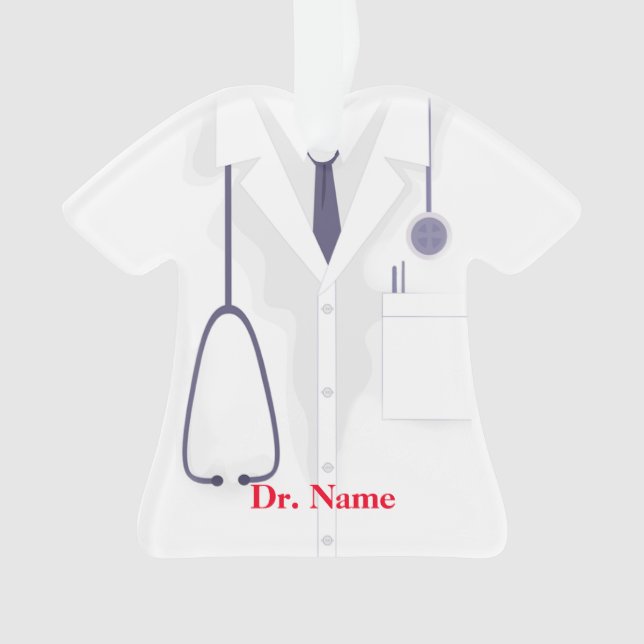 Doctor Lab Jacket Christmas Ornament (Front)