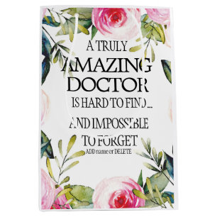 Doctor Leaving Gift Thank you Goodbye Appreciation Medium Gift Bag