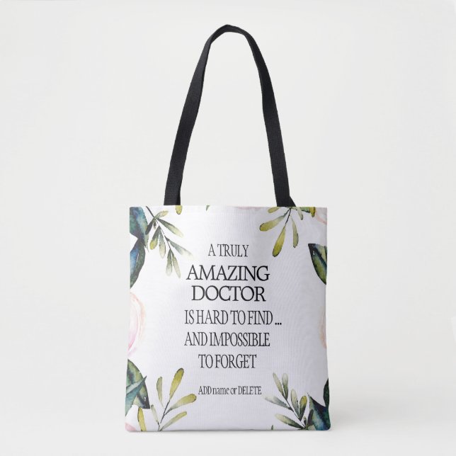 Doctor Leaving Gift Thank you Goodbye Appreciation Tote Bag (Front)