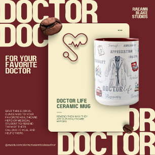 Doctor Life Two-Tone Ceramic Mug